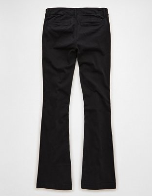 AE Stretch Low-Rise Kick Bootcut Khaki Pant