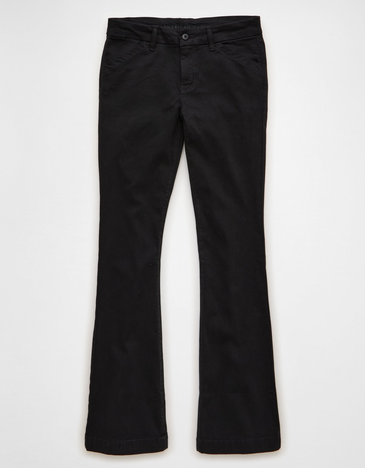 AE Stretch Low-Rise Kick Bootcut Khaki Pant - image 3