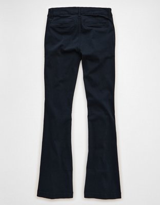 AE Stretch Low-Rise Kick Bootcut Khaki Pant