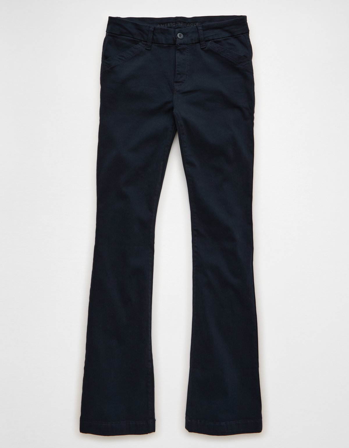 AE Stretch Low-Rise Kick Bootcut Khaki Pant - image 3