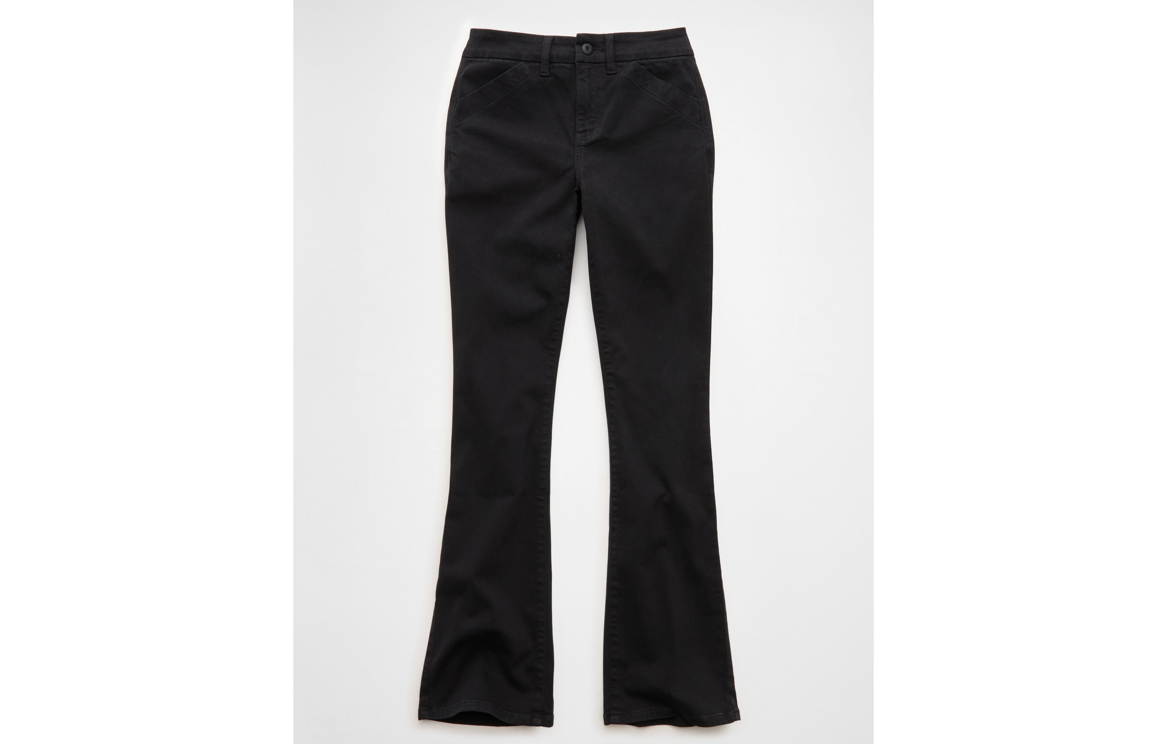 AE Curvy High-Waisted Kick Bootcut Khaki Pant