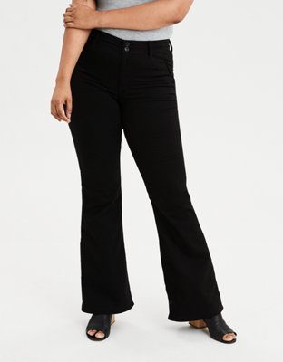 high waisted stretch flare pants