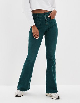 Flare Work Pantswomen's Corduroy Flare Pants - High Waist Slim