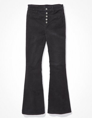 Black Corduroy High Rise Mom Fit Pants*FINAL SALE*