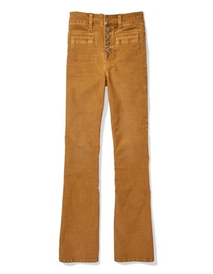 AE Super High-Waisted Flare Pant de corderoy stretch