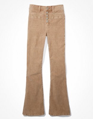 Женские брюки American Eagle AE Stretch Corduroy Super High-Waisted Flare Pant — фото 4