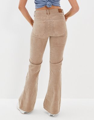 Женские брюки American Eagle AE Stretch Corduroy Super High-Waisted Flare Pant — фото 3
