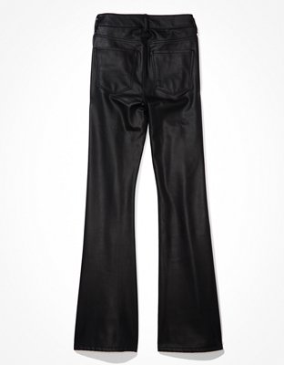 AE Stretch Vegan Leather Super High-Waisted Flare Pant