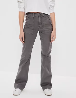AE Snappy Stretch Super High-Waisted Flare Pant