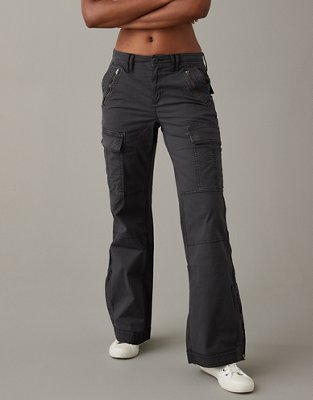 Trisica - Low Rise Flared Cargo Pants