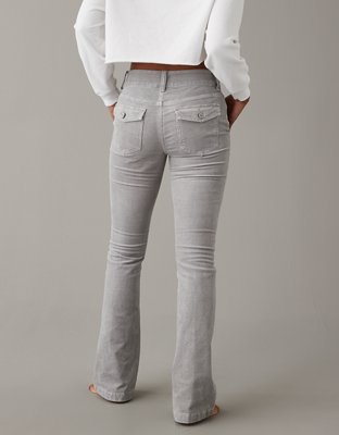 Extra High-Waisted Kicker Corduroy Boot-Cut Pants for Women