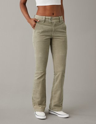 Extra High-Waisted Kicker Corduroy Boot-Cut Pants for Women