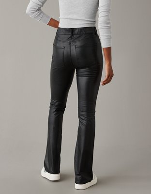 AE Stretch Vegan Leather Super High-Waisted Kick Boot Pant