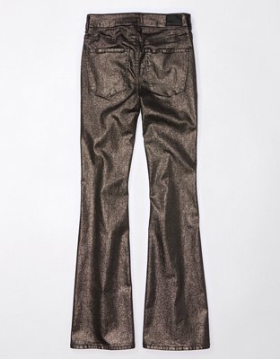 AE Stretch Glitter Super High-Waisted Flare Pant