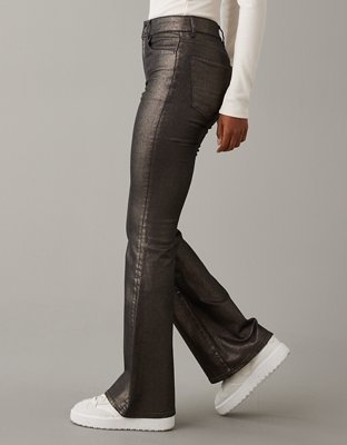 Женские брюки American Eagle AE Stretch Glitter Super High-Waisted Flare Pant — фото 4