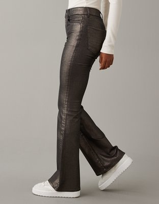 AE Stretch Glitter Super High-Waisted Flare Pant