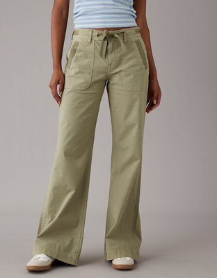 Женские брюки American Eagle AE Low-Rise Baggy Flare Pant — фото 5