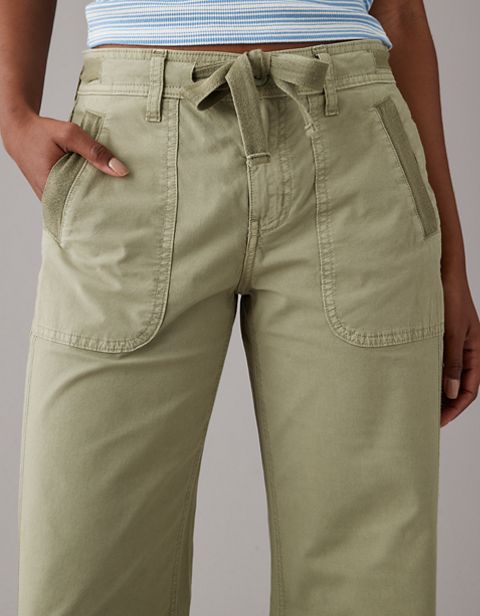 Женские брюки American Eagle AE Low-Rise Baggy Flare Pant