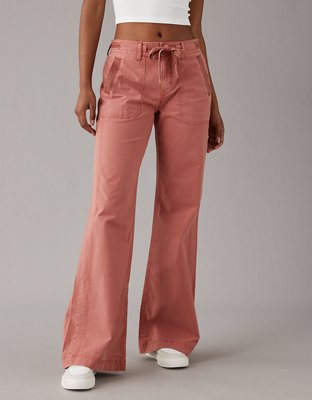 Low Rise Flare Pants Y2k, Y2k Low Rise Loose Pants