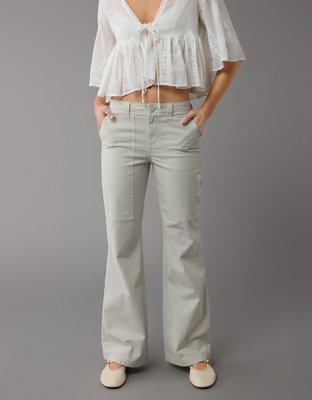 AE Snappy Stretch Low-Rise Baggy Flare Pant