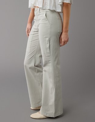 Женские брюки American Eagle AE Snappy Stretch Low-Rise Baggy Flare Pant — фото 4