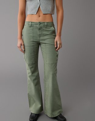 AE Snappy Stretch Low-Rise Baggy Flare Pant