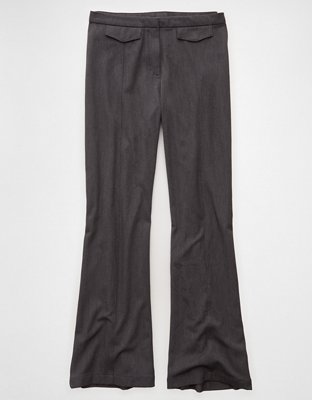 Pantalon évasé à taille moyenne extensible AE