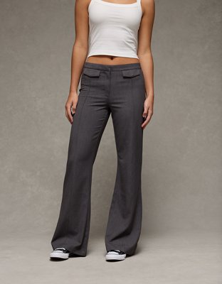 AE Stretch Mid-Rise Flare Trouser