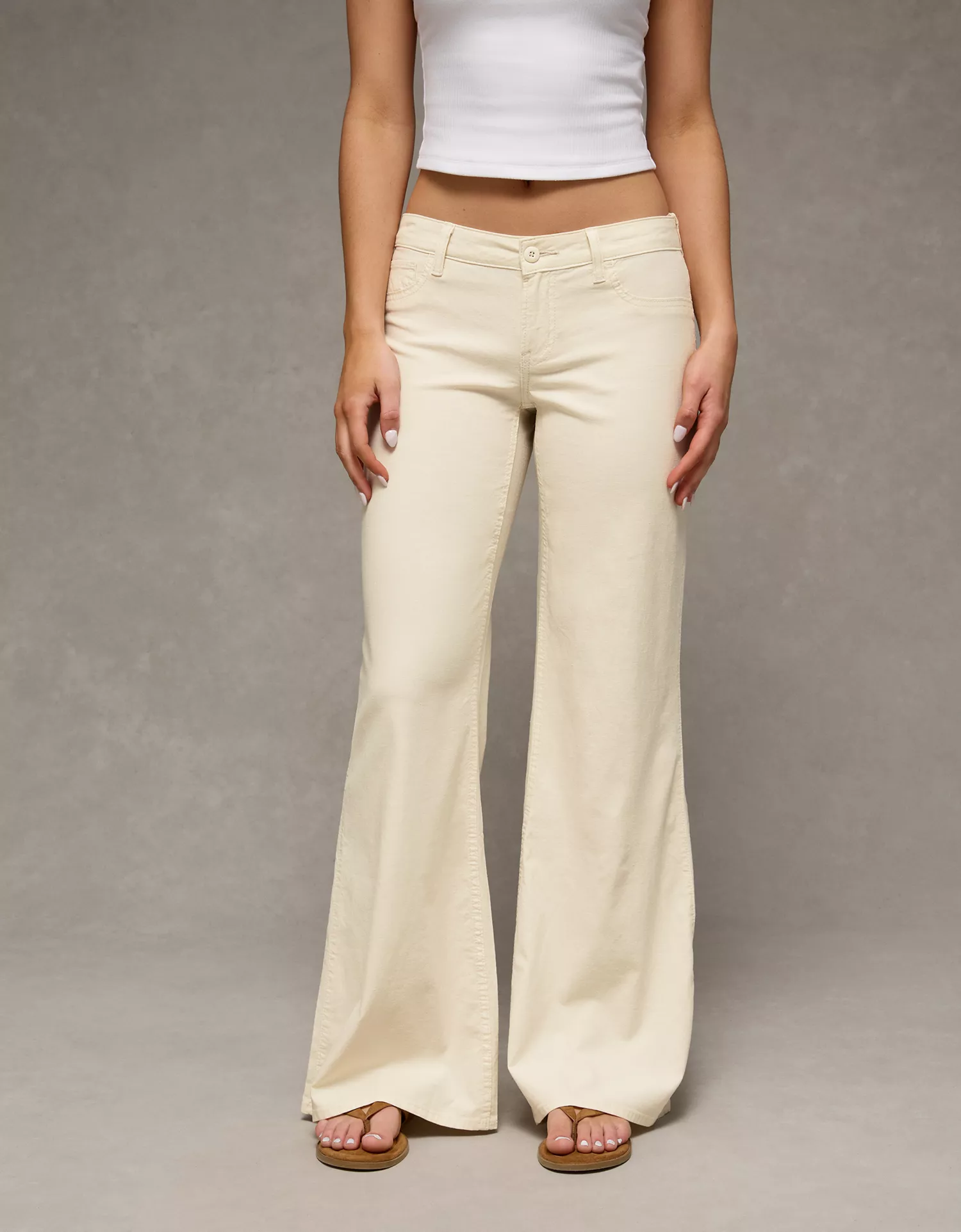 AE Stretch Lightweight Super Low-Rise Flare Pant