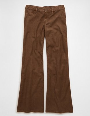 AE Stretch Lightweight Super Low-Rise Flare Pant | American Eagle