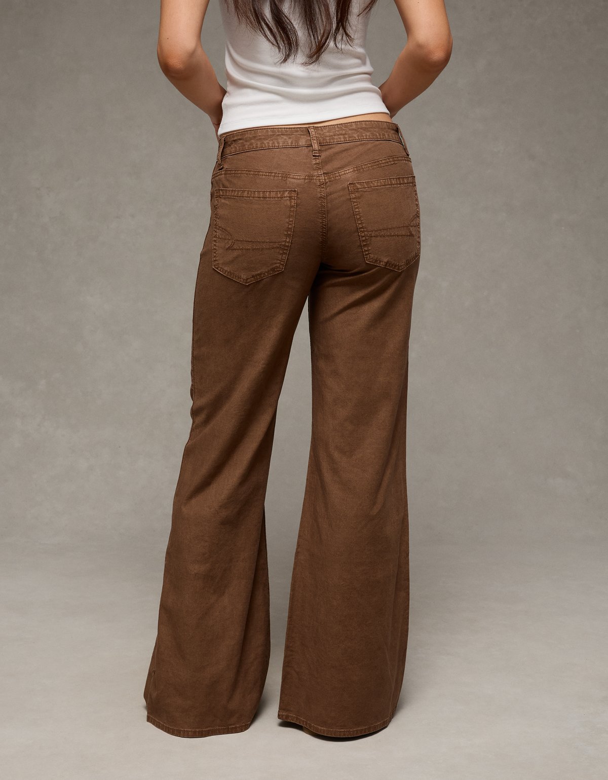 AE Stretch Lightweight Super Low-Rise Flare Pant - image 2