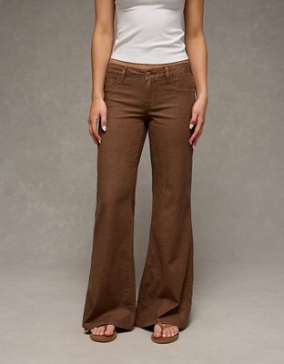 AE Stretch Lightweight Super Low-Rise Flare Pant from American Eagle - $52.46