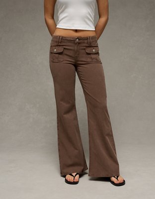 AE Stretch Mid-Rise Flare Trouser | American Eagle