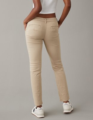 Girls Slash Pocket Pants- Solid Color- Flat Front