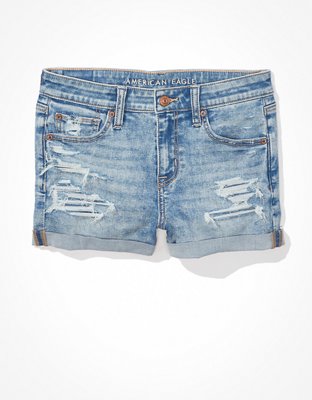 AE Ne(x)t Level High-Waisted Denim Short Short