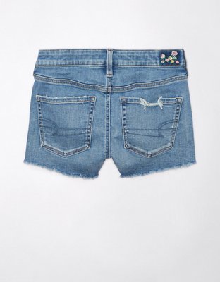 Женские джинсы American Eagle AE Next Level Low-Rise Ripped Denim Short Short — фото 4