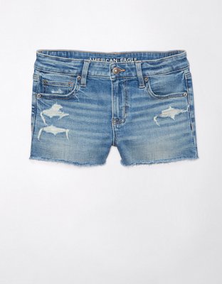 AE Next Level Low-Rise Ripped Denim Short