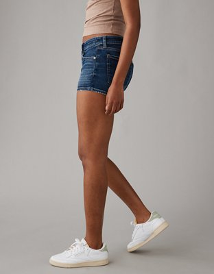 Super low rise denim shorts outlet