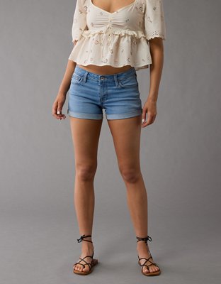 AE Next Level Super Low-Rise Denim Short Short