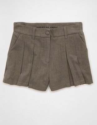 Short de style pantalon plissé à taille très haute AE