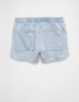 AE Stretch High-Waisted Pull-On Denim Short