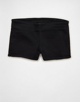 Женские шорты American Eagle AE Next Level Denim Micro, цвет: Чёрный — фото 3