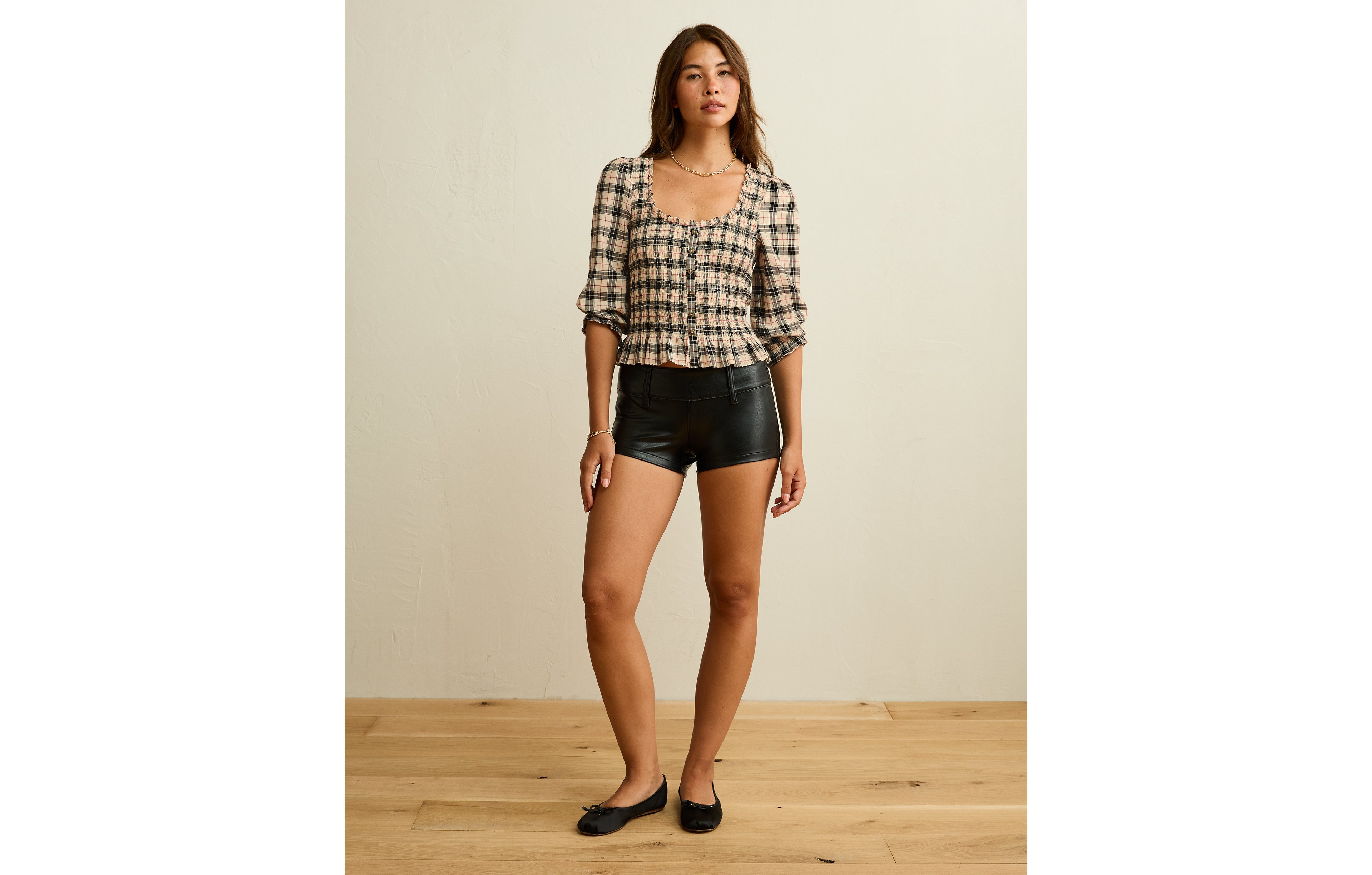 AE Vegan Leather Micro Short