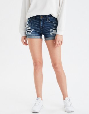 high waisted midi shorts