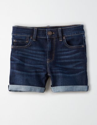 american eagle white denim shorts