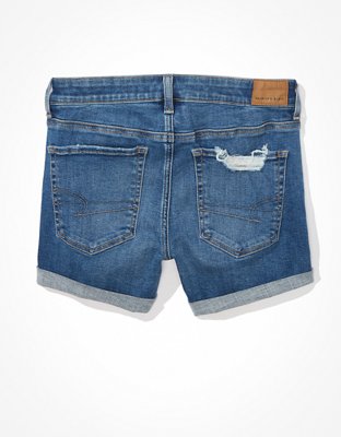 AE Ne(x)t Level Low-Rise Denim Midi Short