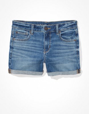 AE Ne(x)t Level Low-Rise Denim Midi Short