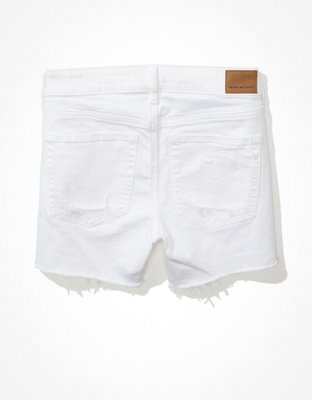 Женские джинсы American Eagle AE Stretch Low-Rise Denim Midi Short — фото 4