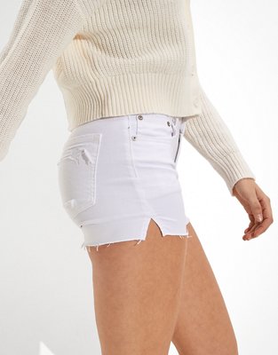 Женские джинсы American Eagle AE Stretch Low-Rise Denim Midi Short — фото 5