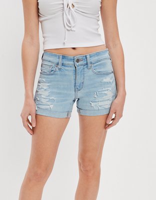 Women's Ripped Denim Booty Shorts | Be Wicked